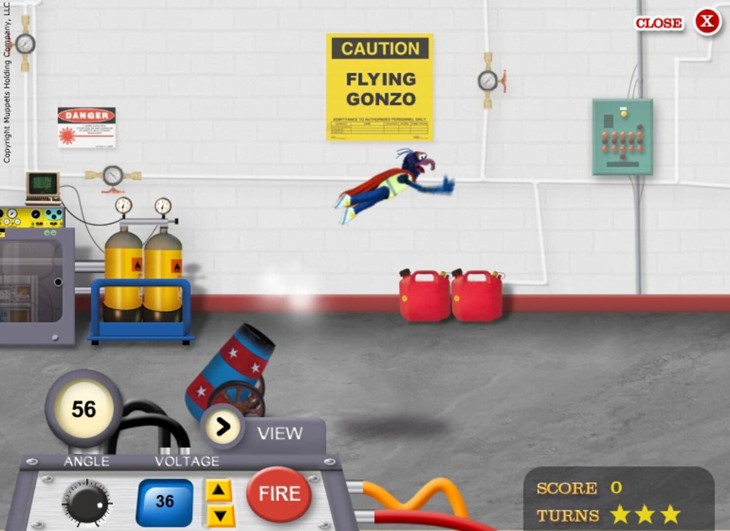 The Great Gonzo’s Ridiculously Dangerous & Downright Foolish Stunt Game screenshot 1